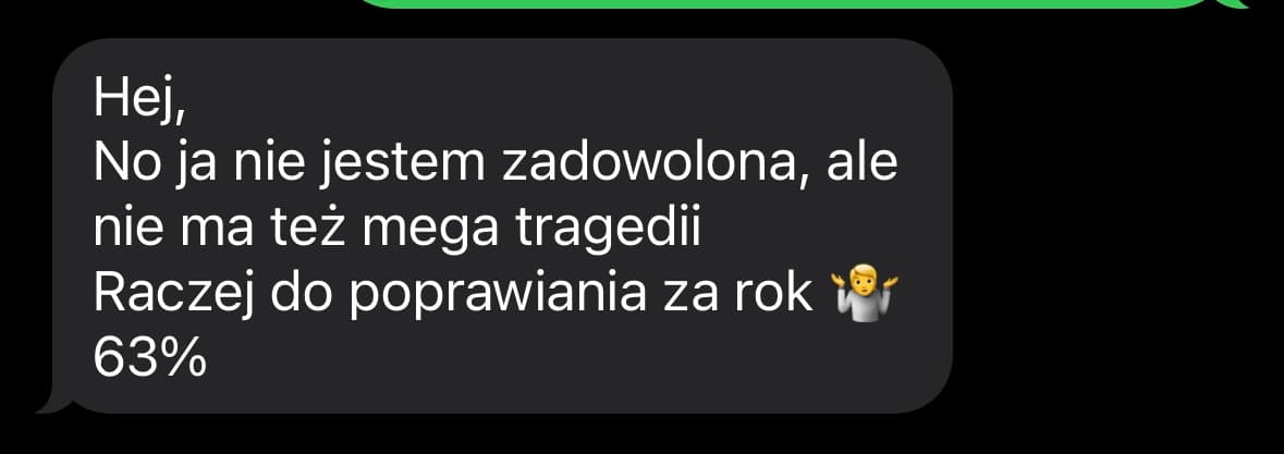 Wiadomość od kursanta — zrzut ekranu 3