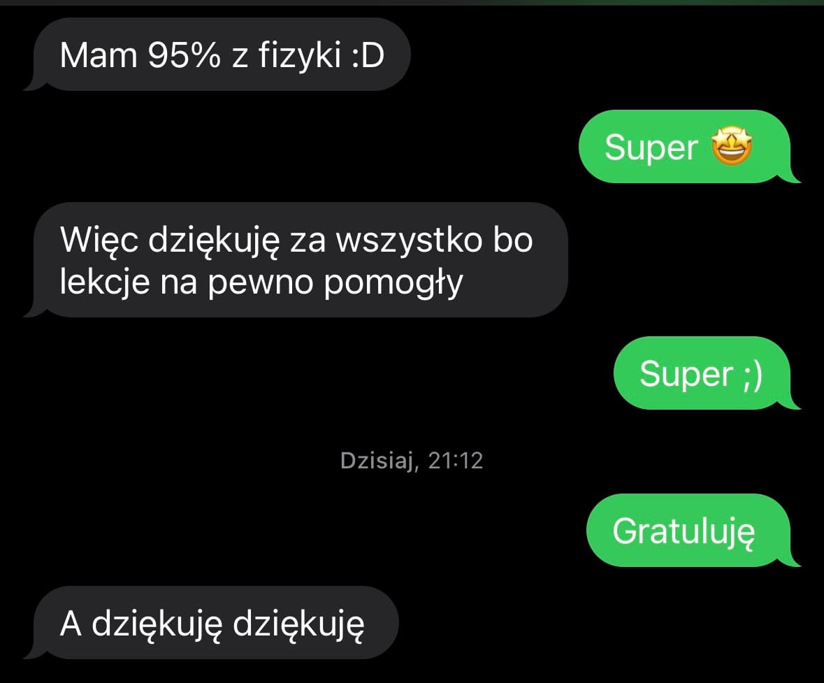 Wiadomość od kursanta — zrzut ekranu 7
